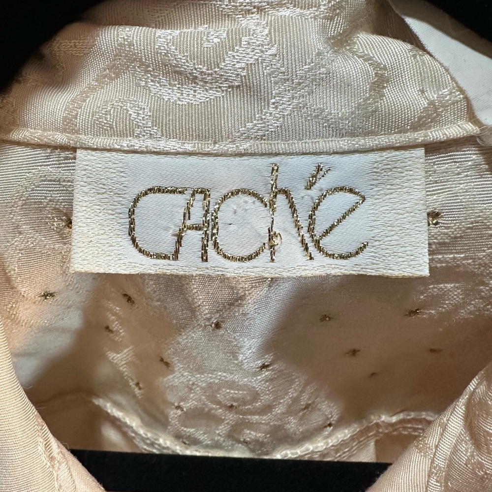 Vintage Cache Cropped Ivory Studded Jacket Made in USA (see sizing) - Picture 2 of 6